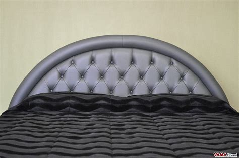 Giroletto spalliera letto singolo misure standard italiane. Letto con testata rotonda Conchiglia - VAMA Divani