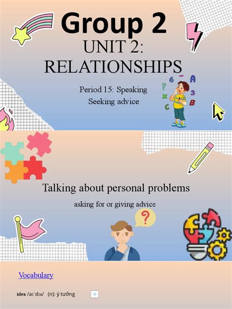 Unit 2 Relationships Lesson 4 Speaking 1 Pdf Homework