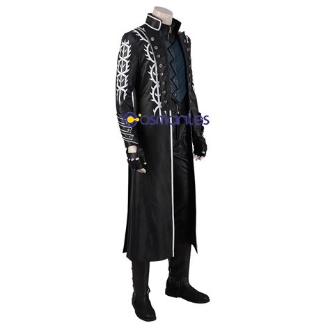 Vergil Cosplay Costumes Devil May Cry 5 Vergil Black Trench Coat