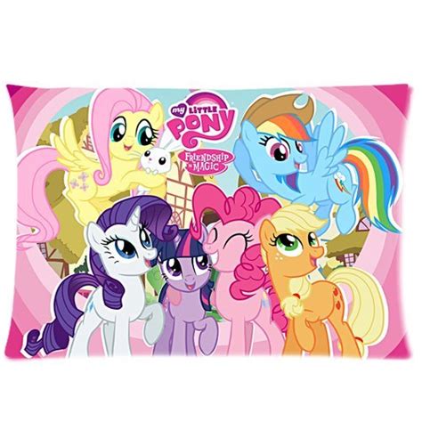 Famous Cartoons Little Pink Pony Double Sided Printing Zippered Pillow