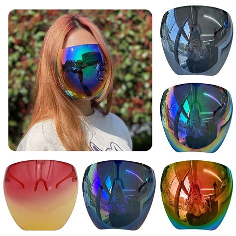 color goggle sunglasses full face cover sunglasses protective face shield anti droplets anti fog