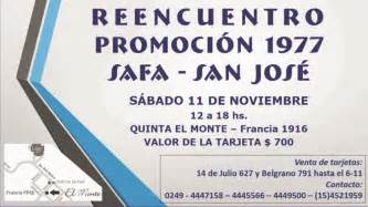 Reencuentro De Las Promociones 1977 De Los Colegios Safa Y San José
