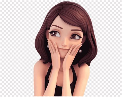 Brown Haired Cartoon Characters Female Brown Hair Woman Profile