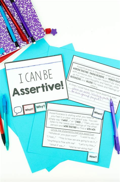 Assertive Communication Activities — Counselor Chelsey Simple School