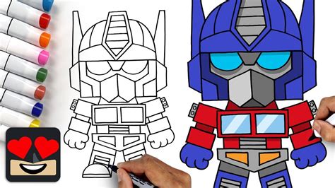 How To Draw Optimus Prime Transformers Youtube