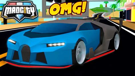 Neuer Rennwagen Bugatti Mad City Roblox Youtube