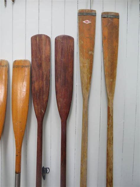 Antique Vintage English Rowing Oars
