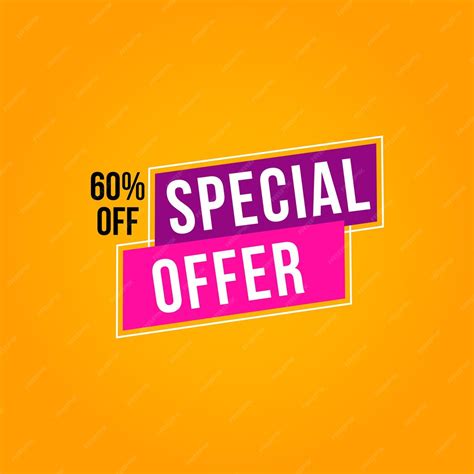 Premium Vector Special Offer Creative Sale Banner Design Template