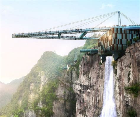 Ada beberapa jembatan kaca yg ada di china. Taman Bermain Paling Ngeri di Dunia Ada di China. Ada ...