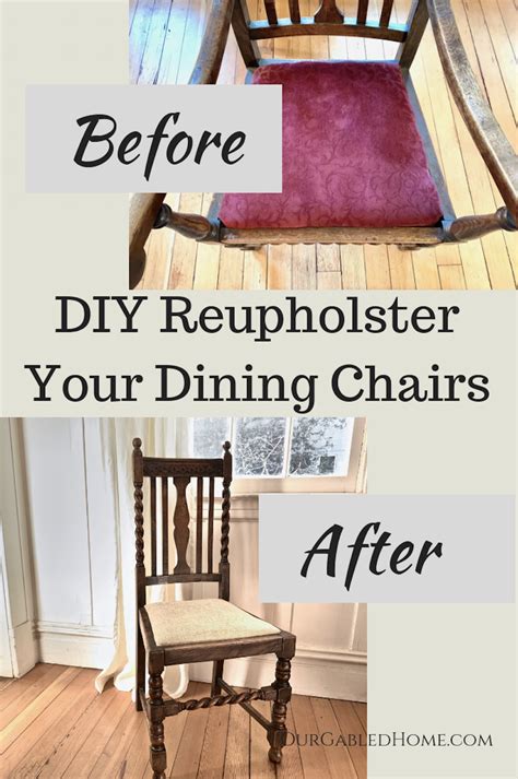 Diy Reupholstering Dining Chairs Dining Chairs Reupholster Chair