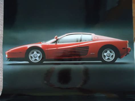 Ferrari Testarossa Poster 1984 Bertone Poster 100 Years 1912 2012