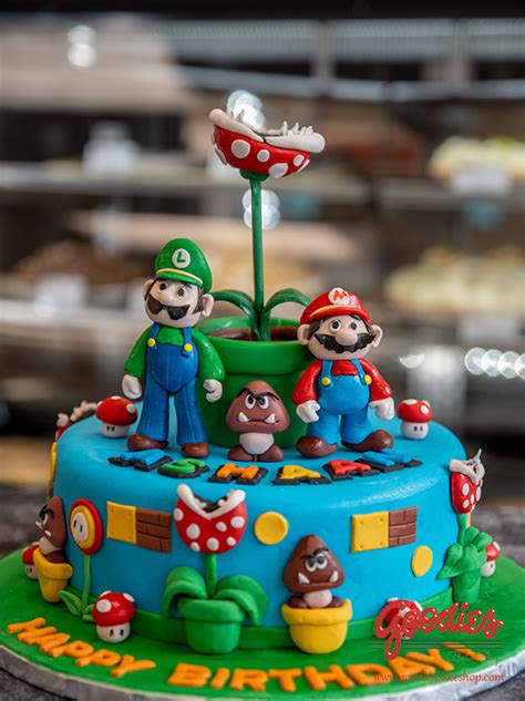 Super Mario Nintendo Birthday Cake By Goodies Bakeshop