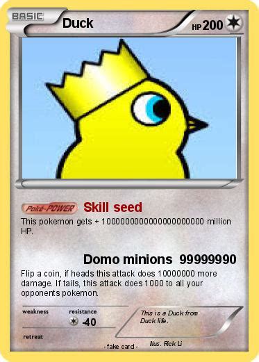 Pokémon Duck 322 322 Skill Seed My Pokemon Card