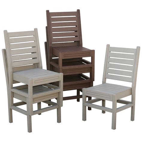 This dirks stackable patio dining chair is a classic european bistro chair with a modern twist. Eagle One Recycled Plastic Stackable Chair - Walmart.com ...