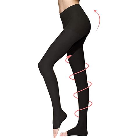 1 2 Pair Women S 23 32 Mmhg Medical Compression Pantyhose Surgical Tights Edema Stockings S Xxl
