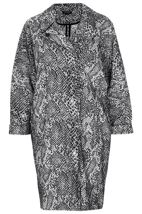 Snake Print Duster Coat By Topshop Topshop Outfit Coat Clothes