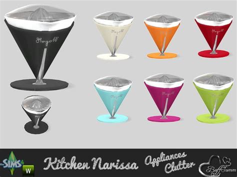 Buffsumms Clutter Narissa Juicer Decor Only Sims 4 Kitchen Sims 4