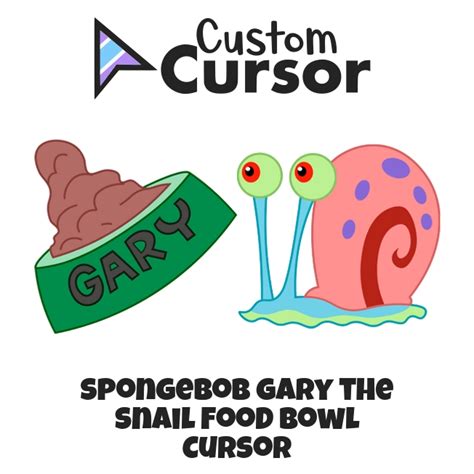 Spongebob Gary The Snail Food Bowl Cursor Custom Cursor