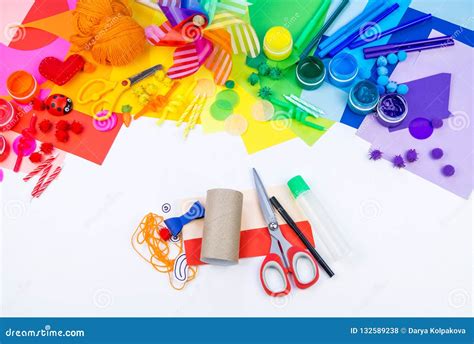Master Class For Children S Crafts Stock Photo Image Of Cheerful