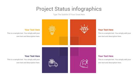 Project Status Infographics Keynote Template Ad Status Project