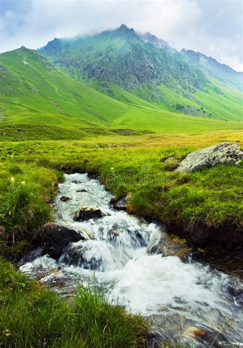 Mountain Landscape With A River Stock Photo Image Of Agriculture