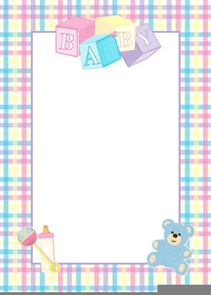 Baby Shower Invitation Border Clipart Free Images At