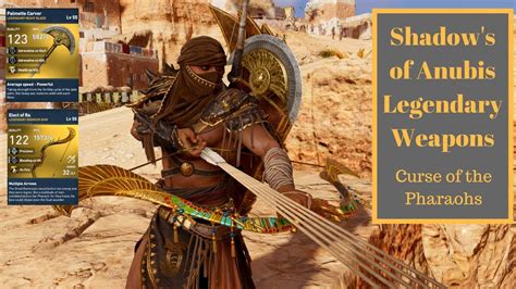 Assassins Creed Origins Shadow Of Anubis Legendary Weapons Curse Of