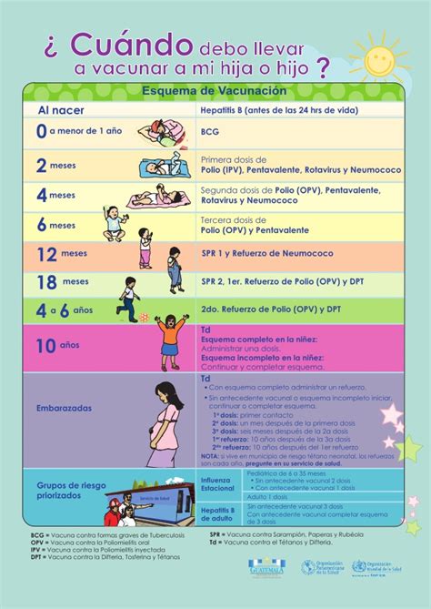 Detailed translations for esquema from spanish to english. Afiche esquema 2017 Programa de Inmunizaciones