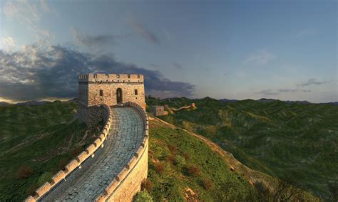 Great Wall Of China 3d Model 159 Obj Fbx Max Free3d