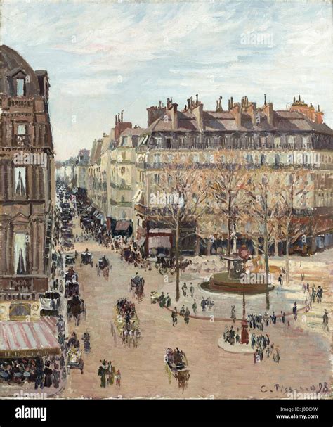 Camille Pissarro La Rue Saint Honoré 1898 Stock Photo Alamy