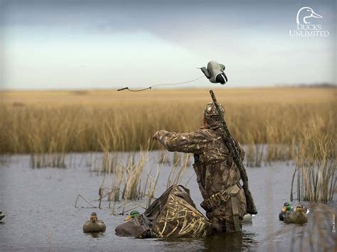 Download Going Hunting Duck Hunter With Gun And Headdress Wallpaper