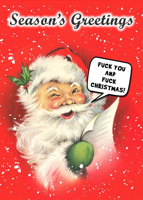 Fuck Christmas Go La La Greeting Cards And Ts