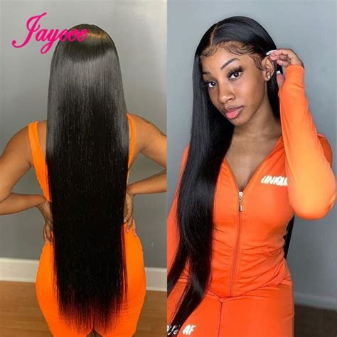 32inch lace front wig straight lace front human hair wigs 30 32 34 36 inch long human hair wig