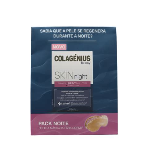 Colagénius Beauty Skinnight Cápsulas X30 Oferta Máscara Farmatogo