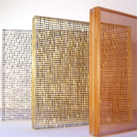 Tempered Safety Metal Mesh Laminated Glass Hhg Glass