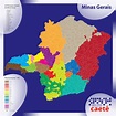 Mapa Minas Gerais com limites de Municípios | Citimaps