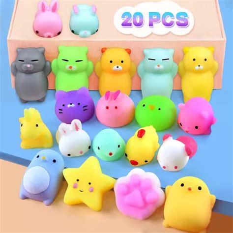 20 Escuichi Squishy Barato Kawaii Mochi Alivio Estrés Juguet Meses