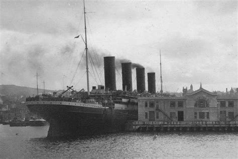 Rms Olympic Titanics Sister Ship In New York 1912 Rms Titanic