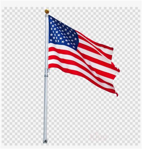 American Flag Pole Clipart United States Of America Telescopic