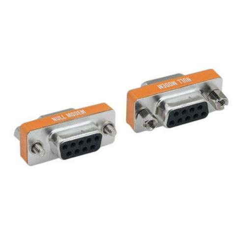 Kentek Mini Db9 Female To Female Ff Serialat Null Modem Mini Adapter