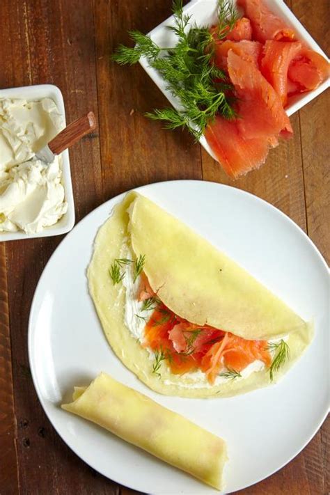 Easy to make in less than 15 minutes, perfectly cooked, and easy to season with lemon, herbs. Smoked Salmon Crepe Recipe for Passover