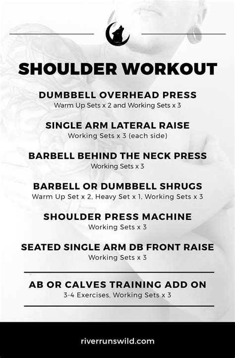 Shoulder Workout For Mass Definition And Size Ftm Fitness — River