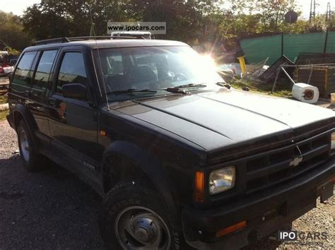 1996 Chevrolet S10 Blazer Car Photo And Specs