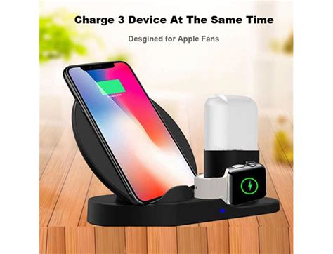3 In 1 Wireless Charger For Iphone And Apple Watch And Airpods Charging
