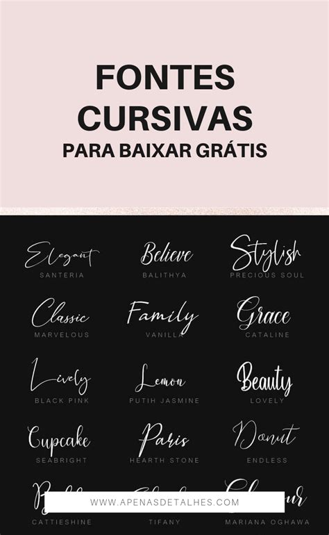 Fontes Cursivas Para Baixar Grátis Apenas Detalhes Fontes Cursivas Fontes De Letras Gratis