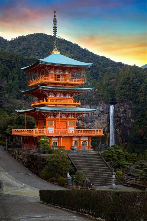 Pagoda Of Seiganto Ji Temple At Nachi Katsuura Stock Photo Image Of