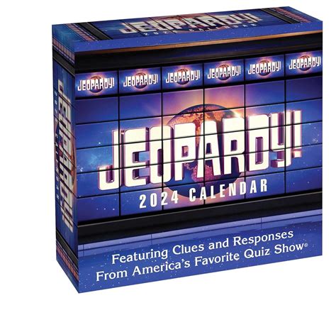 Jeopardy 2024 Day To Day Calendar Sony 9781524878924 Amazon Com Books