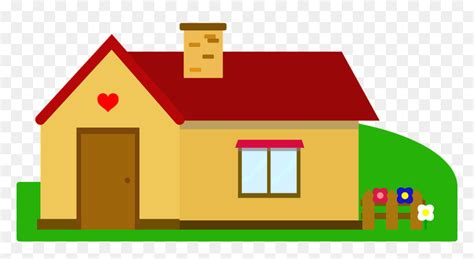 Simple House Clipart Free Simple Cartoon House Png Transparent Png Vhv