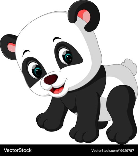 Cute Panda Cartoon Royalty Free Vector Image VectorStock