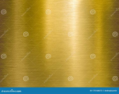 Gold Or Brass Brushed Metal Background Or Texture Stock Illustration